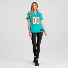 Miami Dolphins Women's Custom Game Jersey - Aqua - Nike