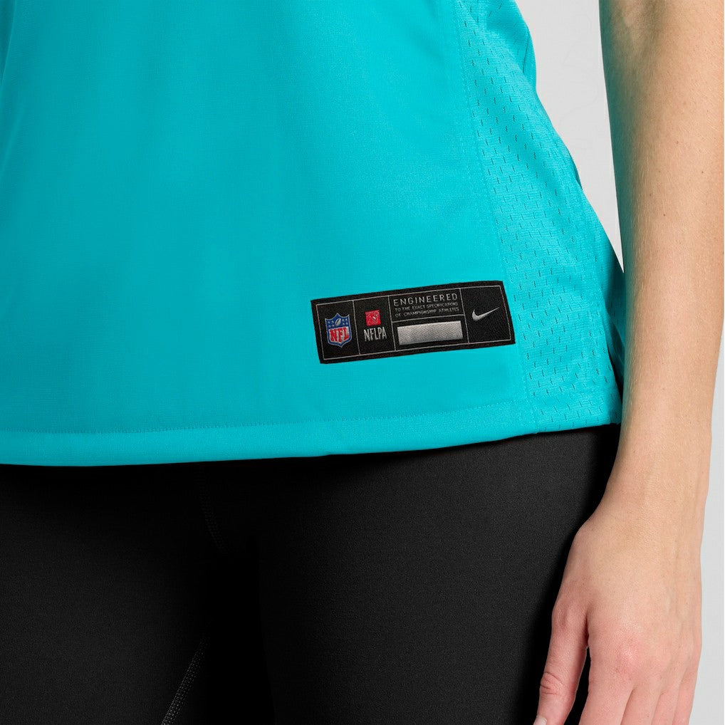 Miami Dolphins Women's Custom Game Jersey - Aqua - Nike