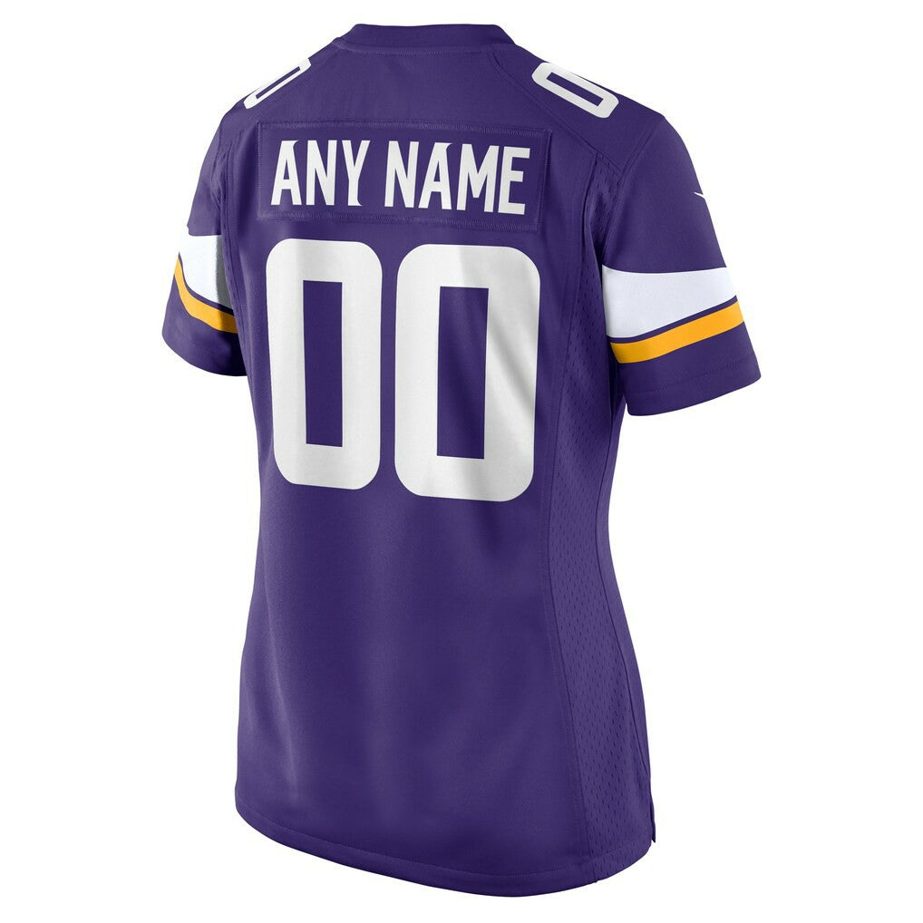Minnesota Vikings Women's Custom Game Jersey - Purple - Nike