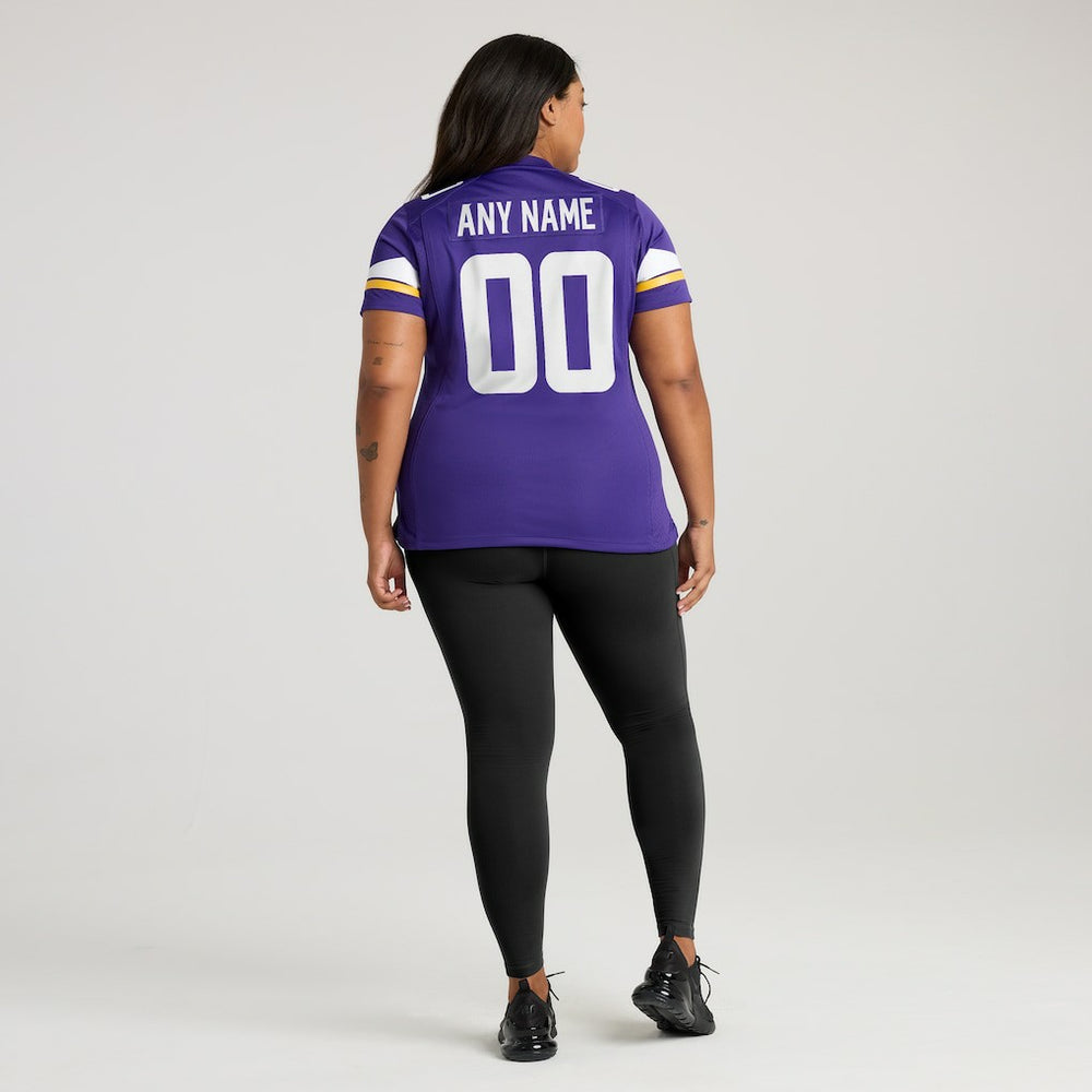 Minnesota Vikings Women's Custom Game Jersey - Purple - Nike