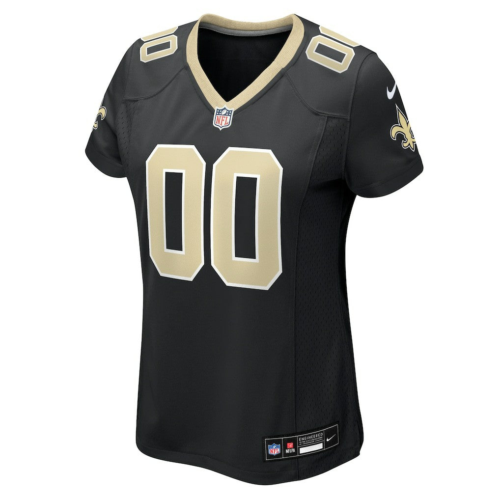New Orleans Saints Women's Custom Game Jersey - Black - Nike