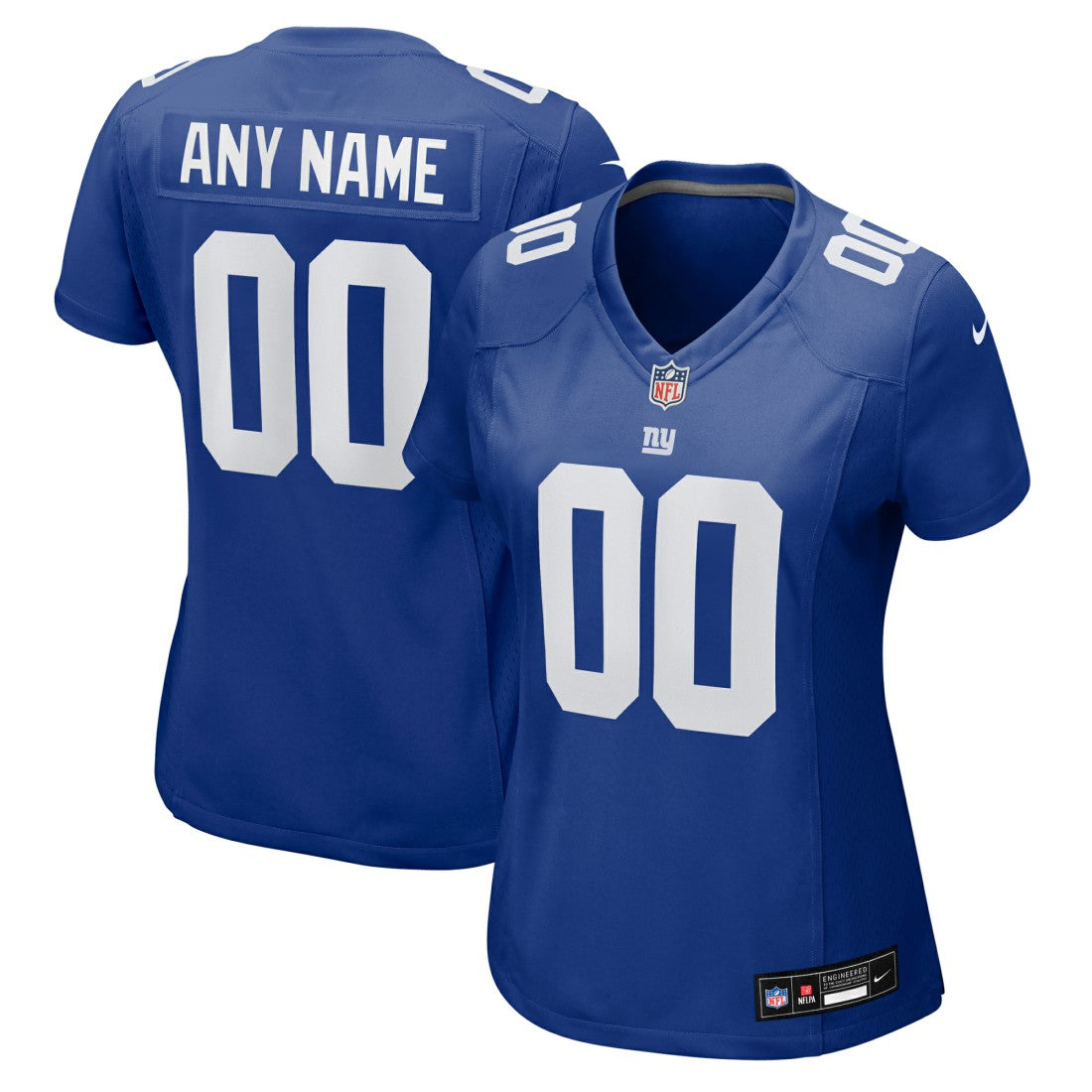 New York Giants Women's Custom Jersey - Royal - Nike