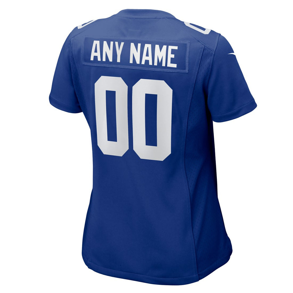 New York Giants Women's Custom Jersey - Royal - Nike