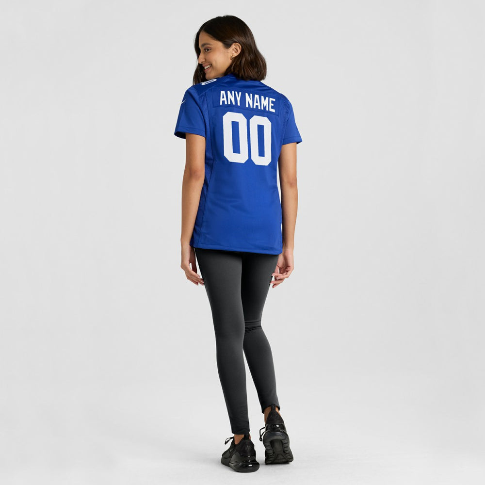 New York Giants Women's Custom Jersey - Royal - Nike