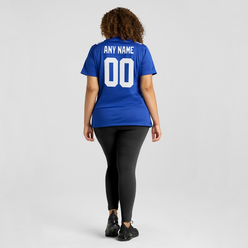 New York Giants Women's Custom Jersey - Royal - Nike
