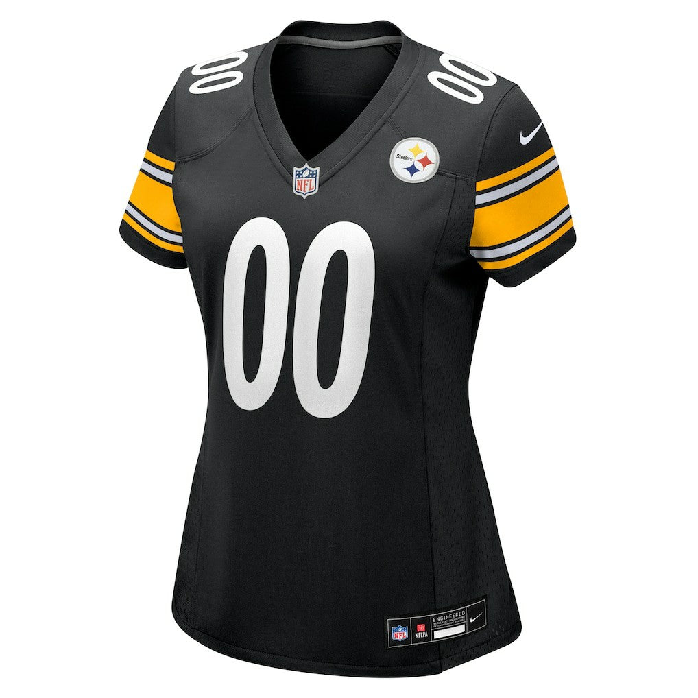 Pittsburgh Steelers Women's Custom Game Jersey - Black - Nike