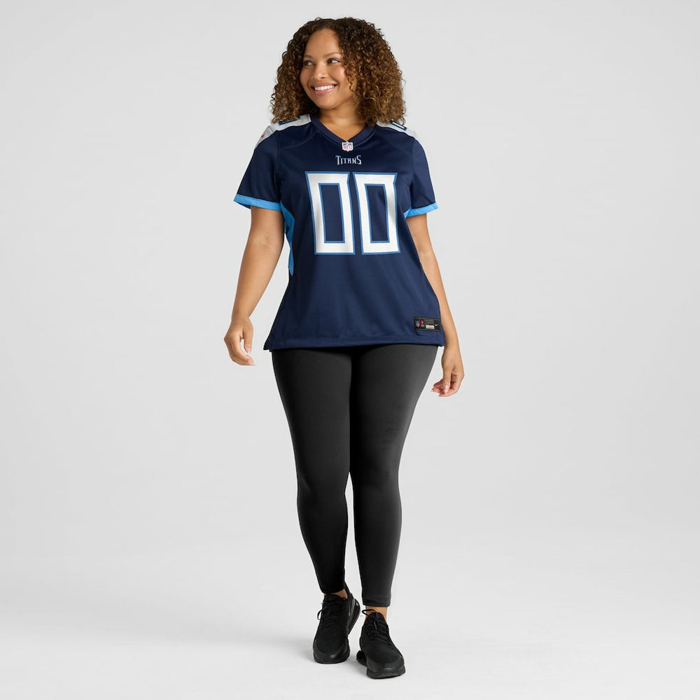 Tennessee Titans Women's Custom Game Jersey - Navy - Nike