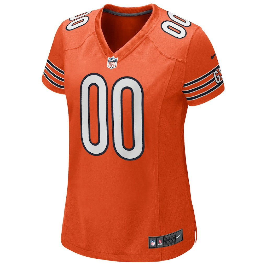 Chicago Bears Women's Alternate Custom Game Jersey - Orange - Nike