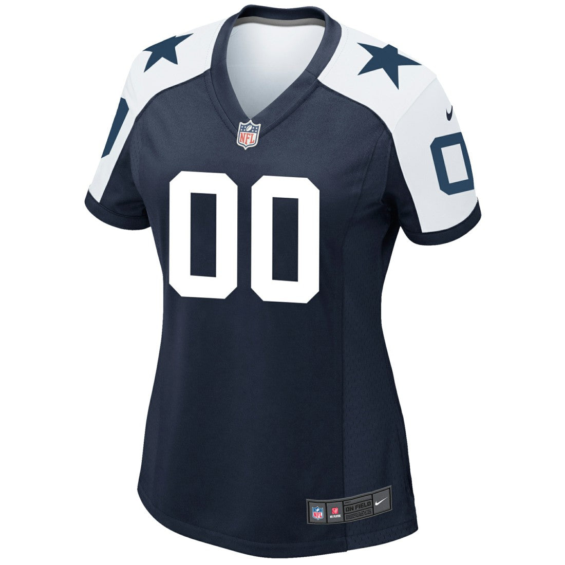 Dallas Cowboys Women's Alternate Custom Game Jersey - Navy - Nike