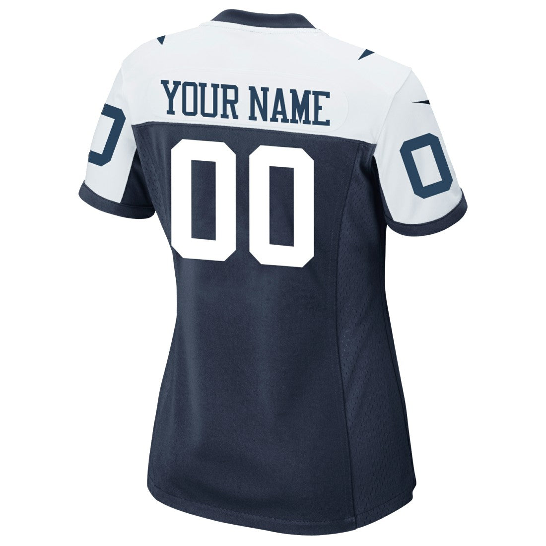 Dallas Cowboys Women's Alternate Custom Game Jersey - Navy - Nike