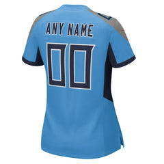 Tennessee Titans Women's Alternate Custom Game Jersey - Light Blue - Nike