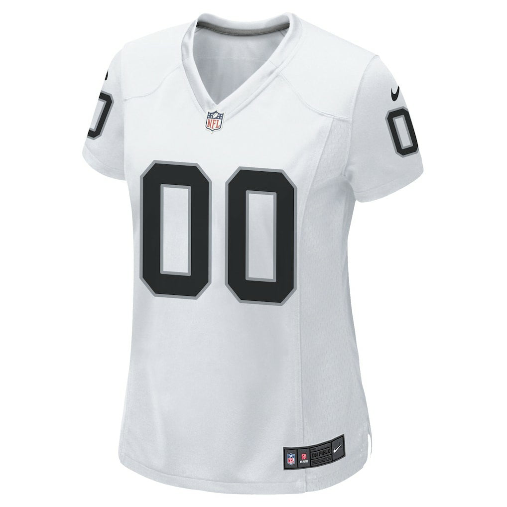 Las Vegas Raiders Women's Custom Game Jersey - White - Nike