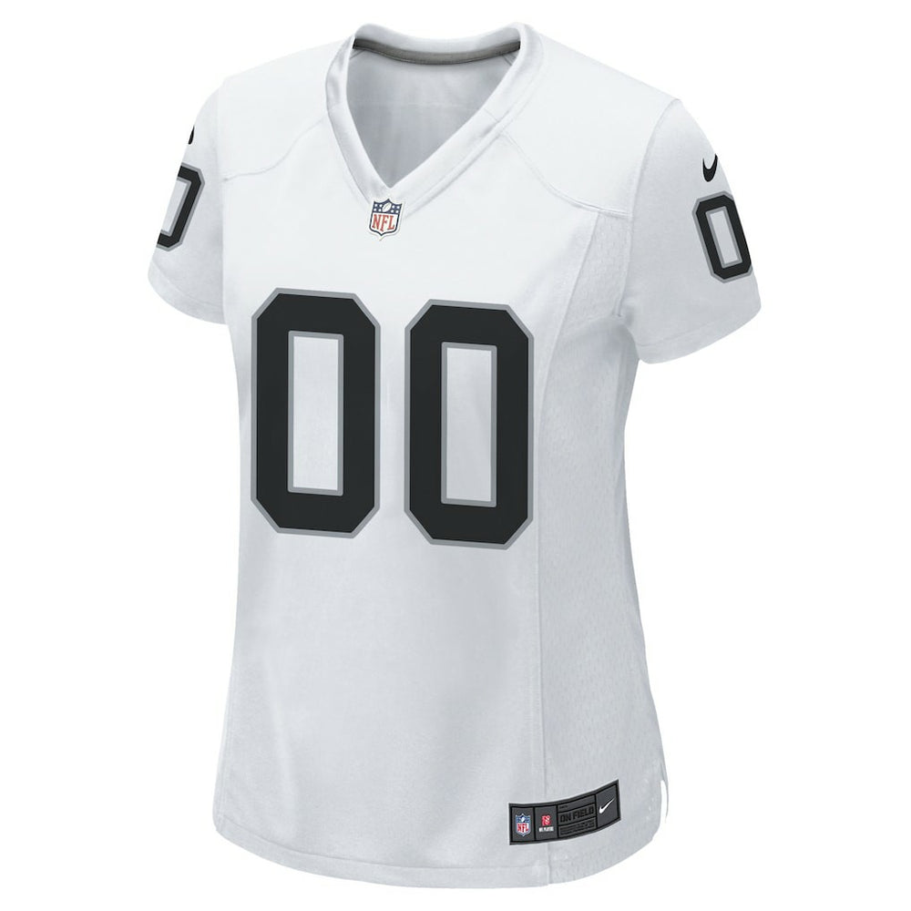 Las Vegas Raiders Women's Custom Game Jersey - White - Nike