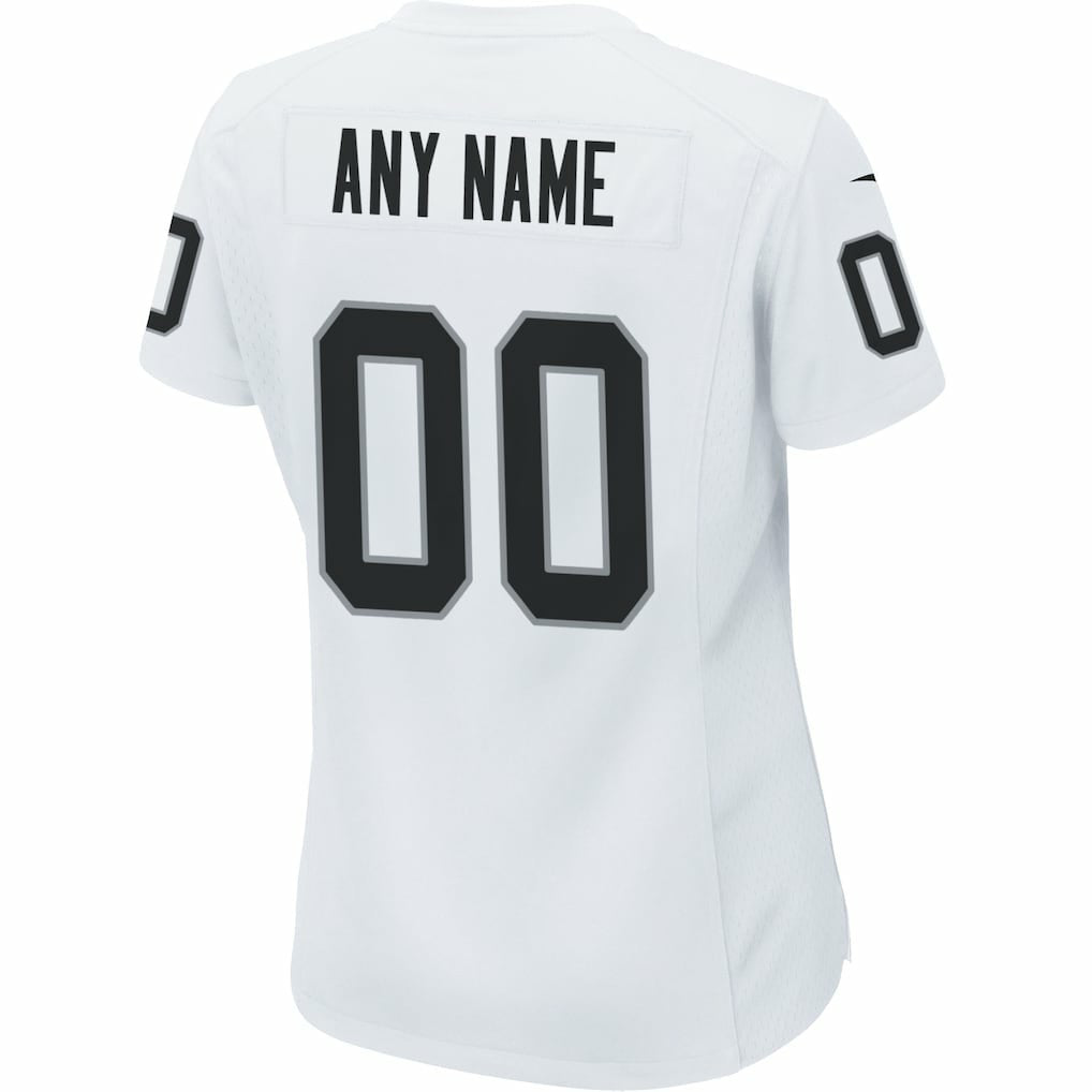 Las Vegas Raiders Women's Custom Game Jersey - White - Nike