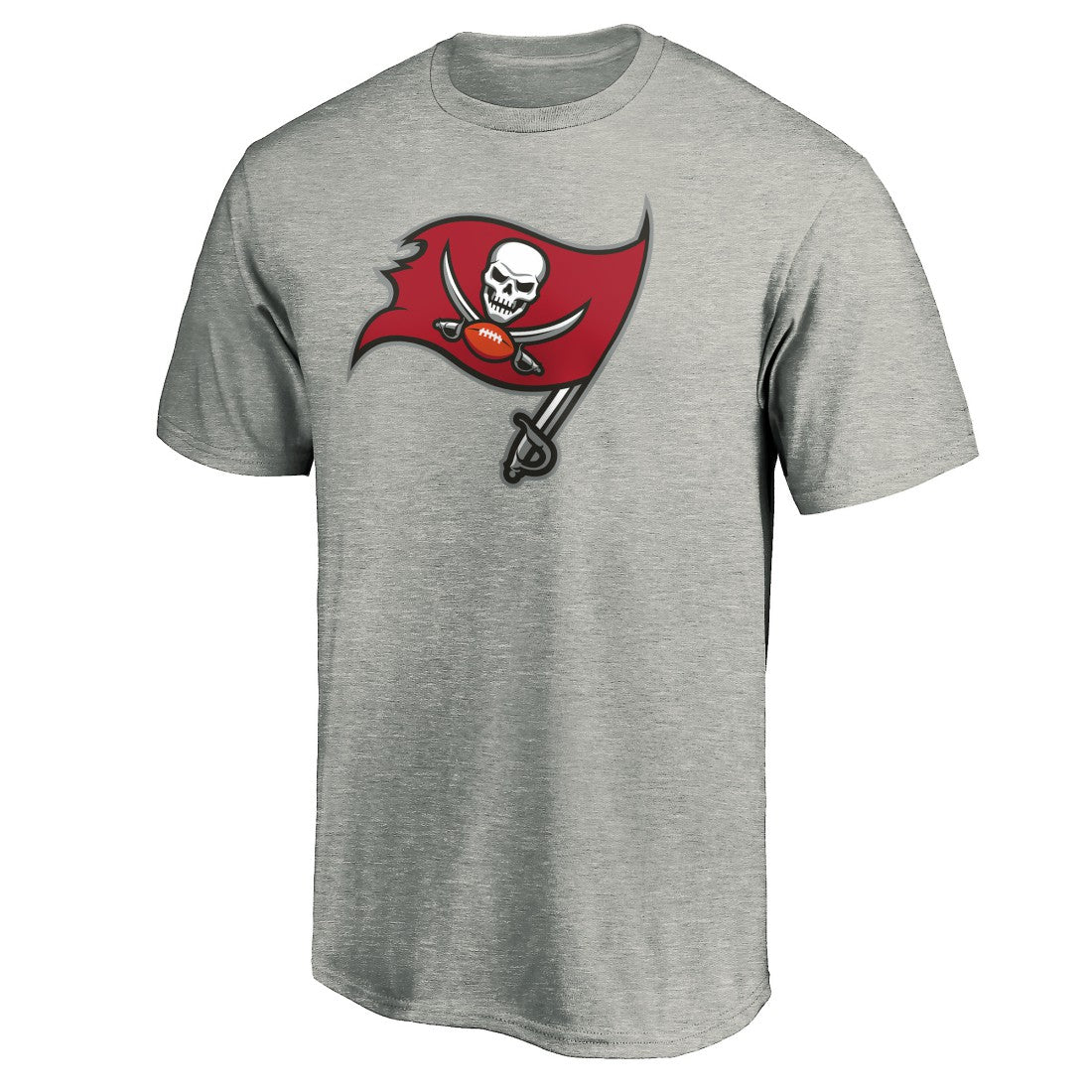 Tampa Bay Buccaneers Primary Logo T-Shirt - Heather Gray - NFL