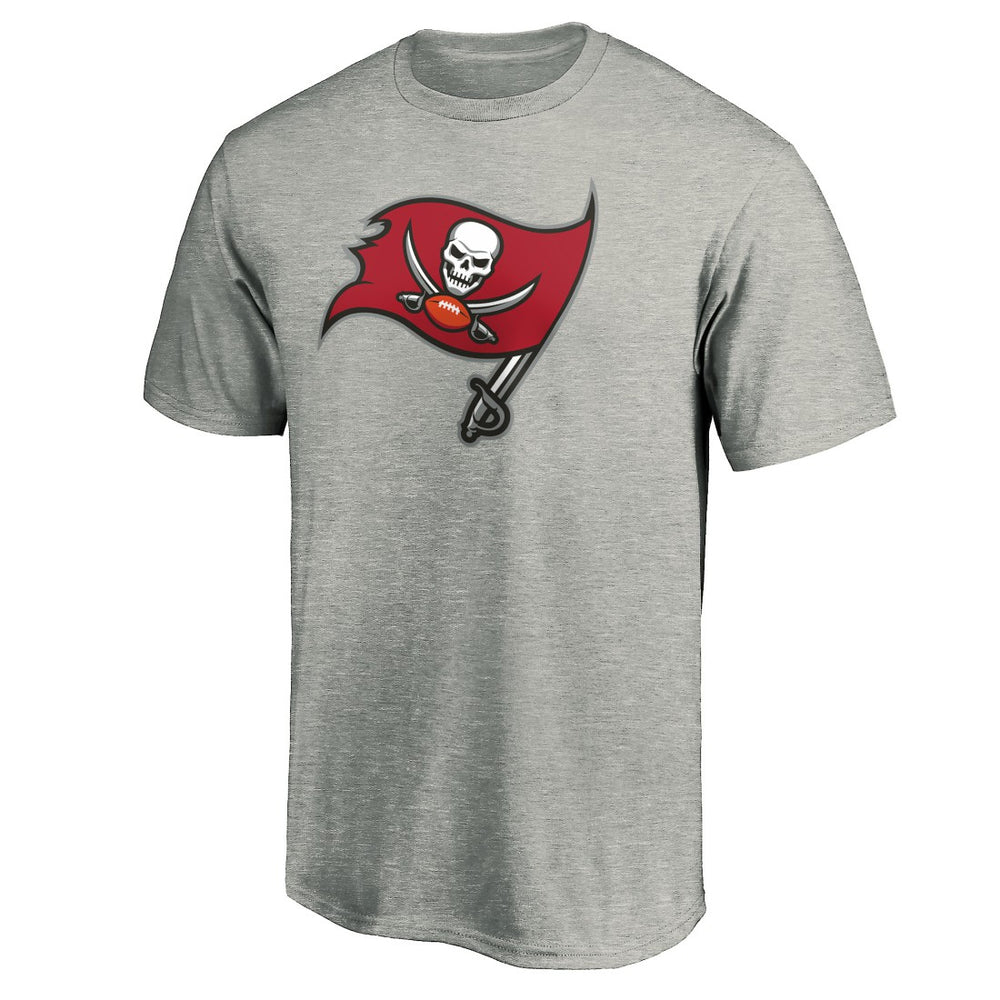 Tampa Bay Buccaneers Primary Logo T-Shirt - Heather Gray - NFL