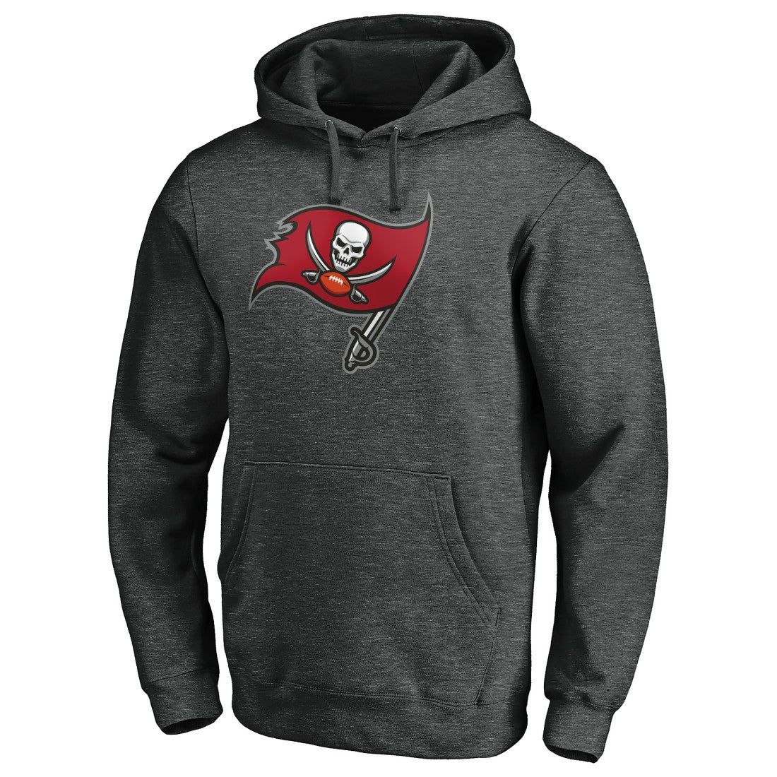 Tampa Bay Buccaneers Primary Logo Pullover Hoodie - Heather Charcoal - NFL