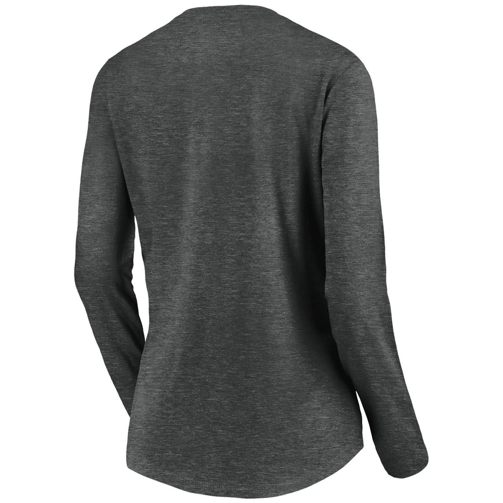 Tampa Bay Buccaneers Women's Victory Arch Long Sleeve V-Neck T-Shirt - Heather Gray - NFL