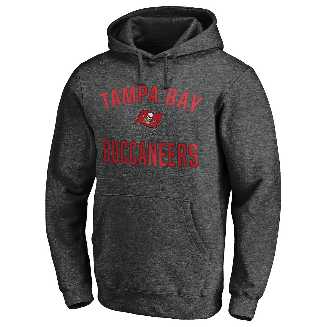Tampa Bay Buccaneers Victory Arch Pullover Hoodie - Heather Charcoal - NFL