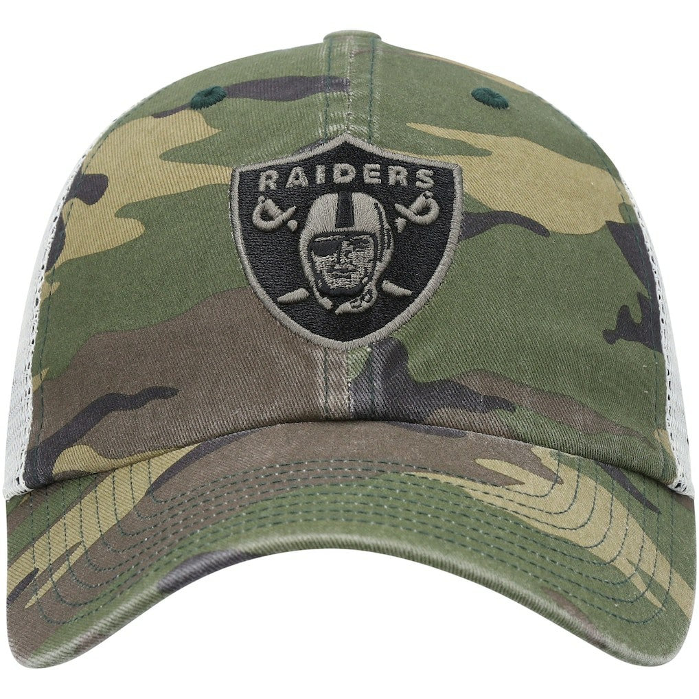 Las Vegas Raiders '47 Branson Trucker Clean Up Hat - Camo - 47 brand