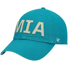 Miami Dolphins '47 Women's Finley Clean Up Adjustable Hat - Aqua - 47 brand