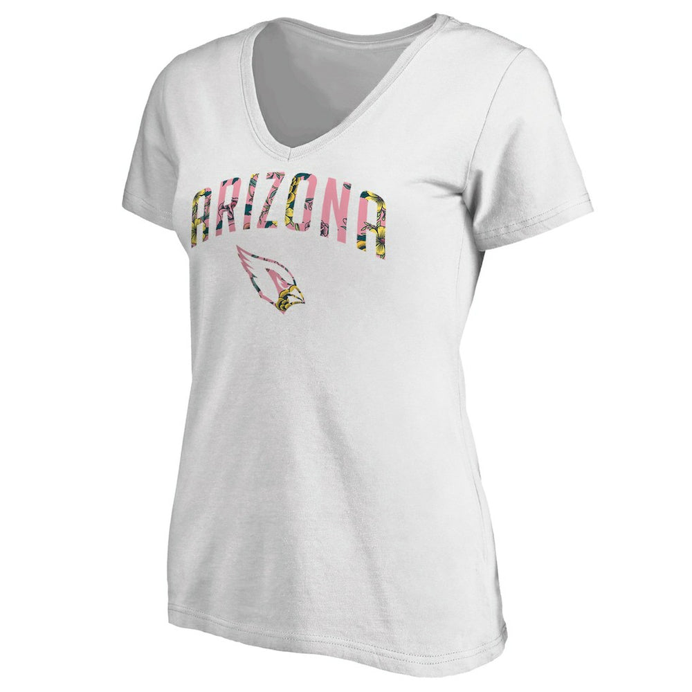 Arizona Cardinals Women's Floral Arch T-Shirt - White - NFL