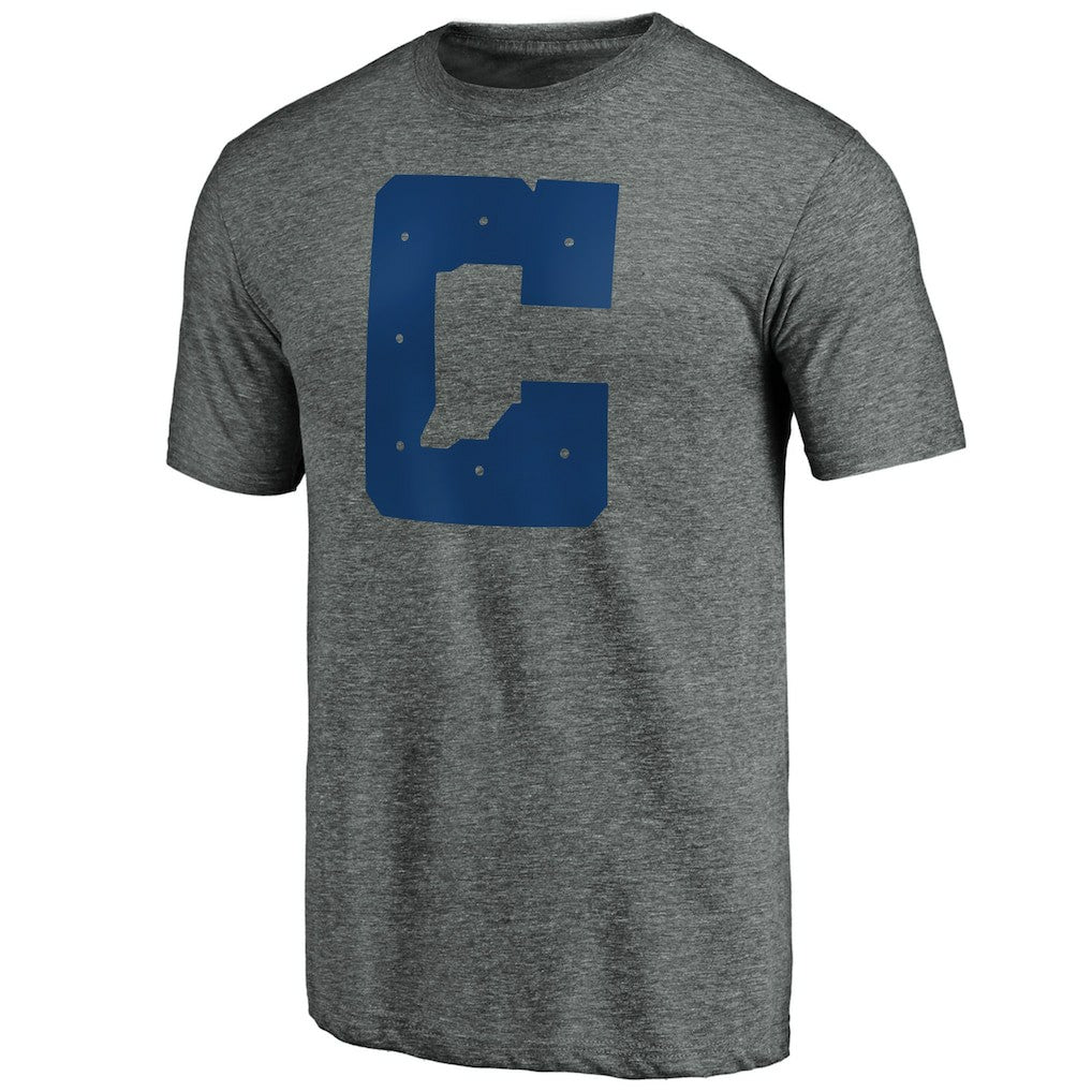 Indianapolis Colts Secondary Logo Tri-Blend T-Shirt - Gray - NFL