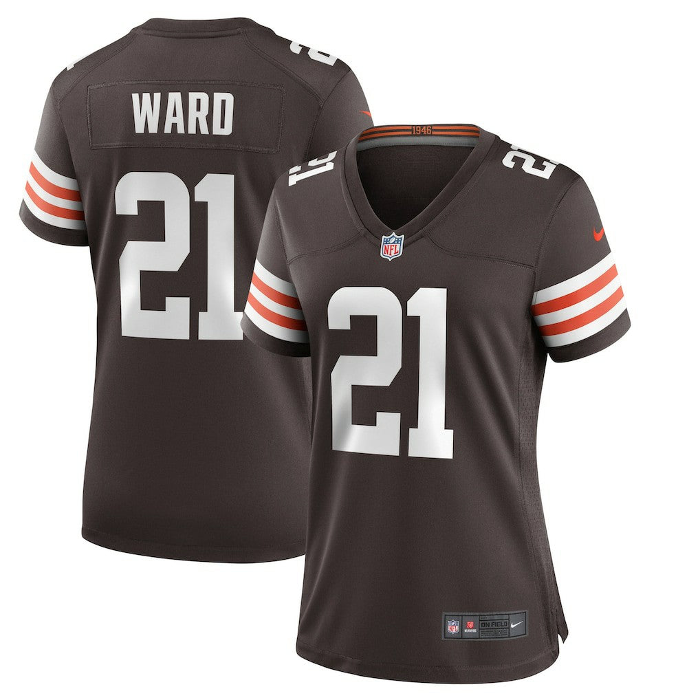 Denzel Ward Cleveland Browns Women's Player Game Jersey - Brown - Nike