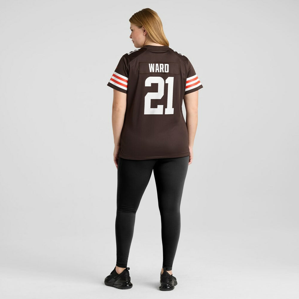 Denzel Ward Cleveland Browns Women's Player Game Jersey - Brown - Nike
