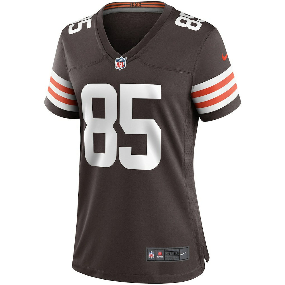 David Njoku Cleveland Browns Women's Player Game Jersey - Brown - Nike