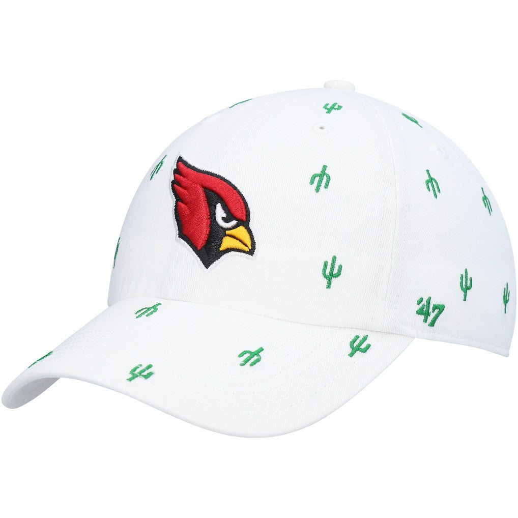 Arizona Cardinals '47 Women's Confetti Clean Up Adjustable Hat - White - 47 brand