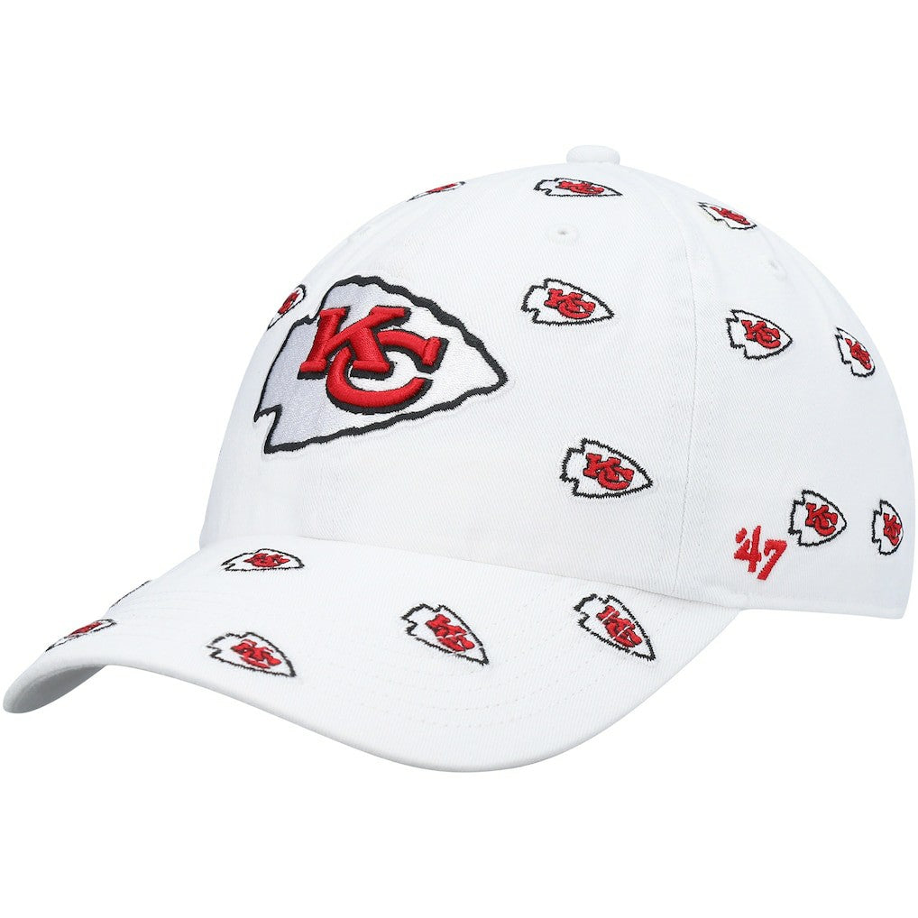 Kansas City Chiefs '47 Women's Confetti Clean Up Adjustable Hat - White - 47 brand