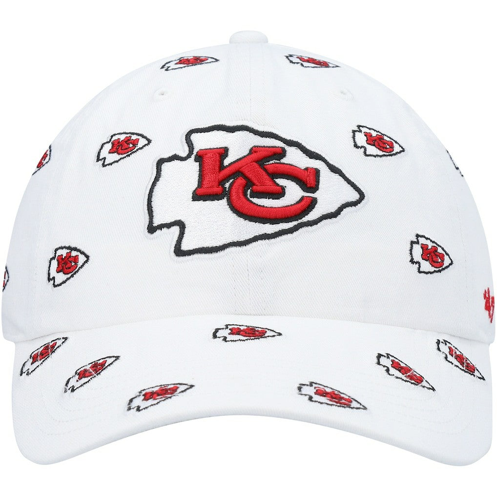 Kansas City Chiefs '47 Women's Confetti Clean Up Adjustable Hat - White - 47 brand