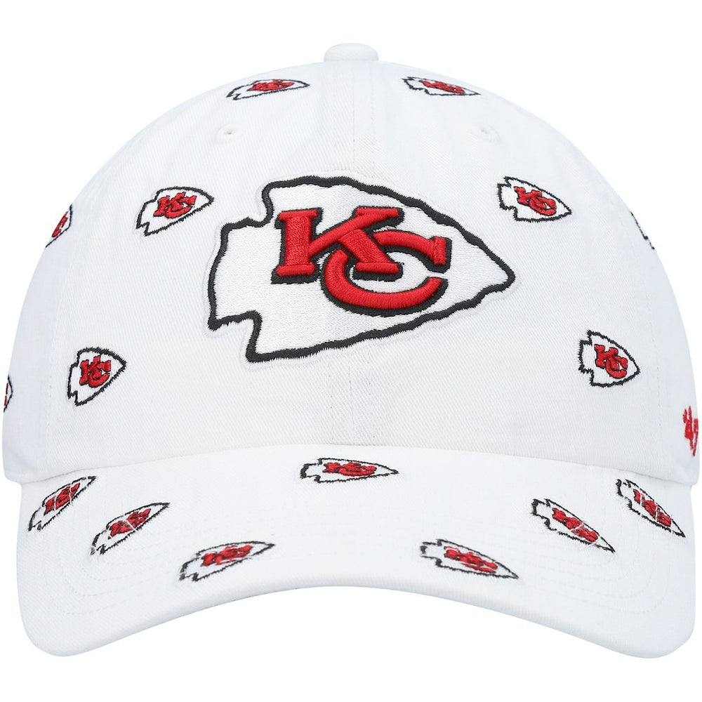Kansas City Chiefs '47 Women's Confetti Clean Up Adjustable Hat - White - 47 brand