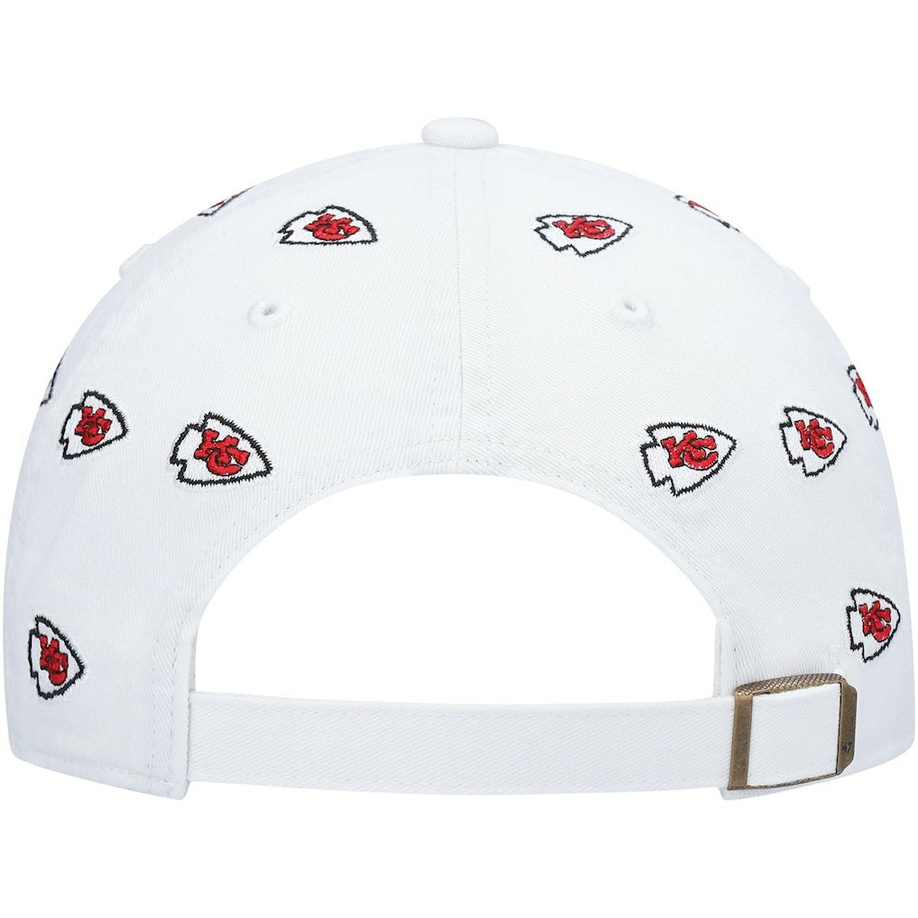 Kansas City Chiefs '47 Women's Confetti Clean Up Adjustable Hat - White - 47 brand