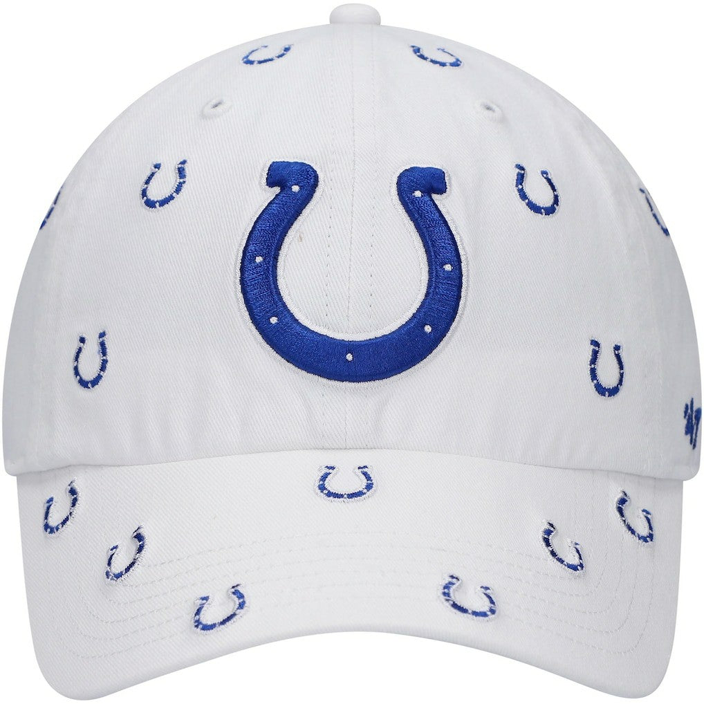 Indianapolis Colts '47 Women's Confetti Clean Up Adjustable Hat - White - 47 brand