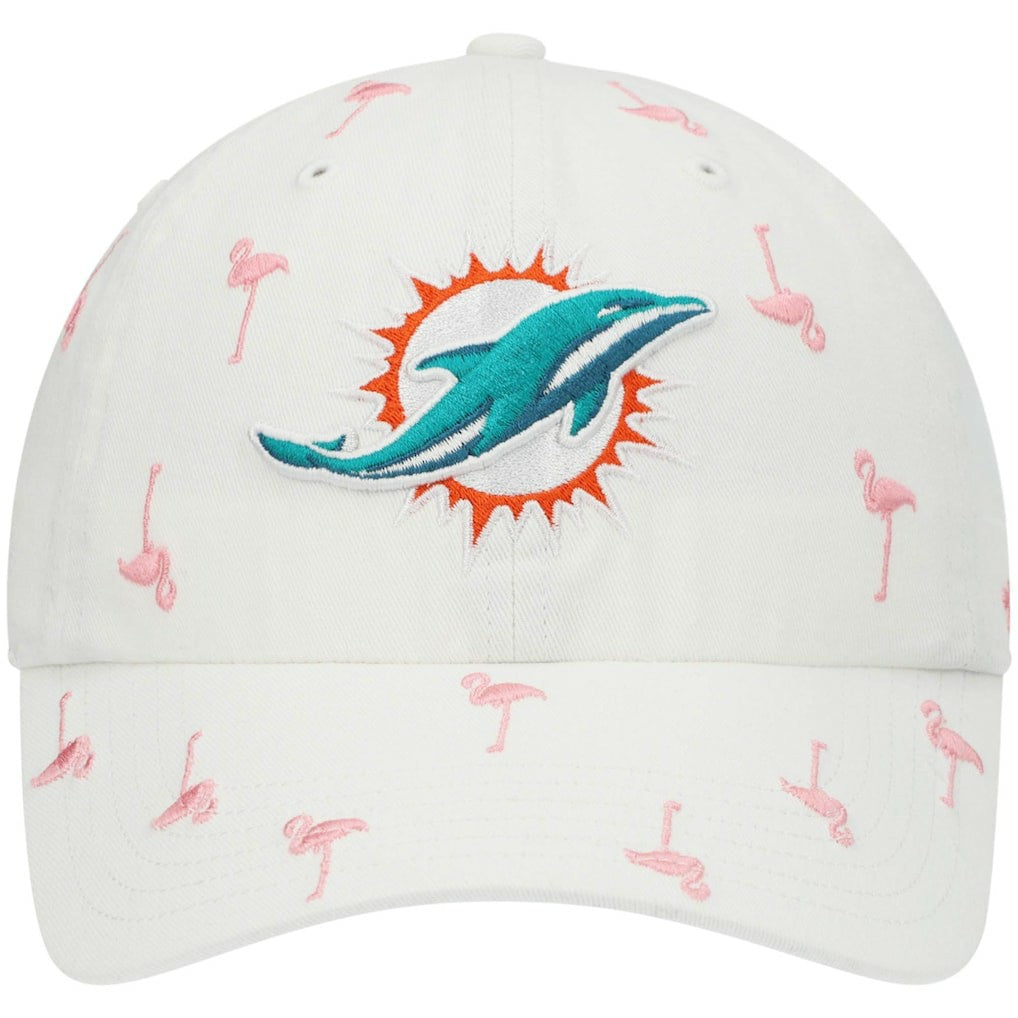 Miami Dolphins '47 Women's Confetti Clean Up Adjustable Hat - White - 47 brand