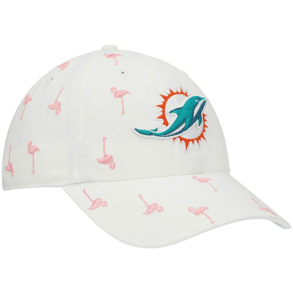 Miami Dolphins '47 Women's Confetti Clean Up Adjustable Hat - White - 47 brand