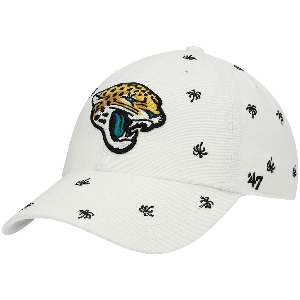 Jacksonville Jaguars '47 Women's Confetti Clean Up Adjustable Hat - White - 47 brand