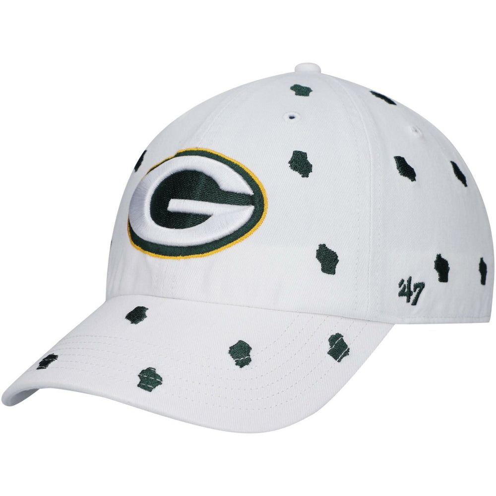 Green Bay Packers '47 Women's Confetti Clean Up Adjustable Hat - White - 47 brand