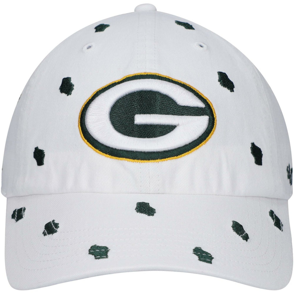 Green Bay Packers '47 Women's Confetti Clean Up Adjustable Hat - White - 47 brand