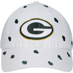 Green Bay Packers '47 Women's Confetti Clean Up Adjustable Hat - White - 47 brand