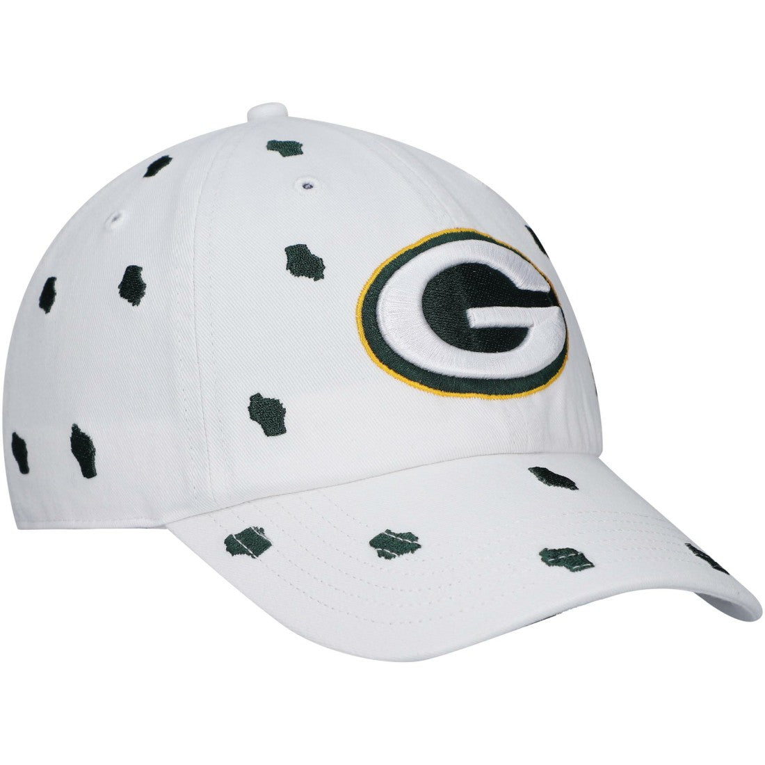 Green Bay Packers '47 Women's Confetti Clean Up Adjustable Hat - White - 47 brand