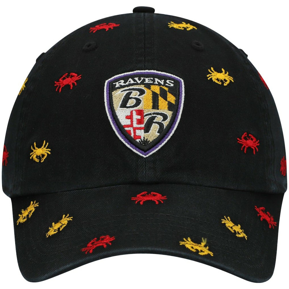 Baltimore Ravens '47 Women's Confetti Clean Up Adjustable Hat - Black - 47 brand