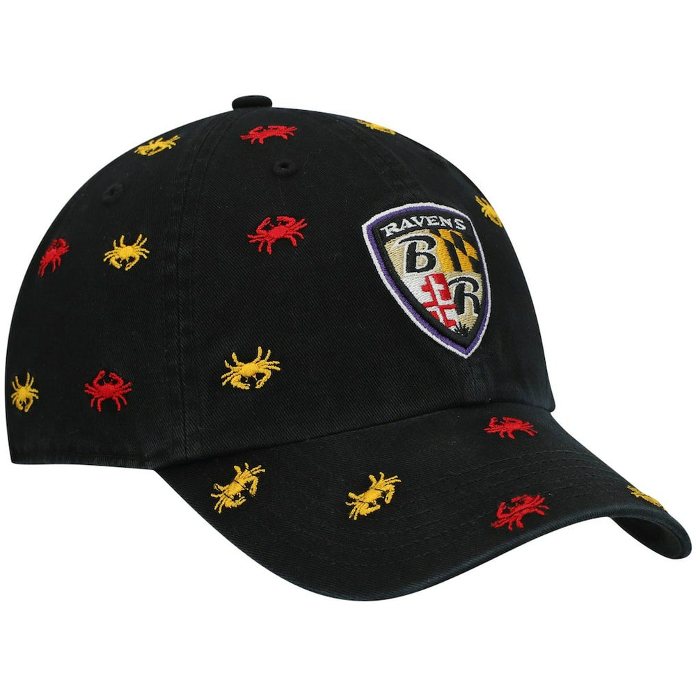 Baltimore Ravens '47 Women's Confetti Clean Up Adjustable Hat - Black - 47 brand