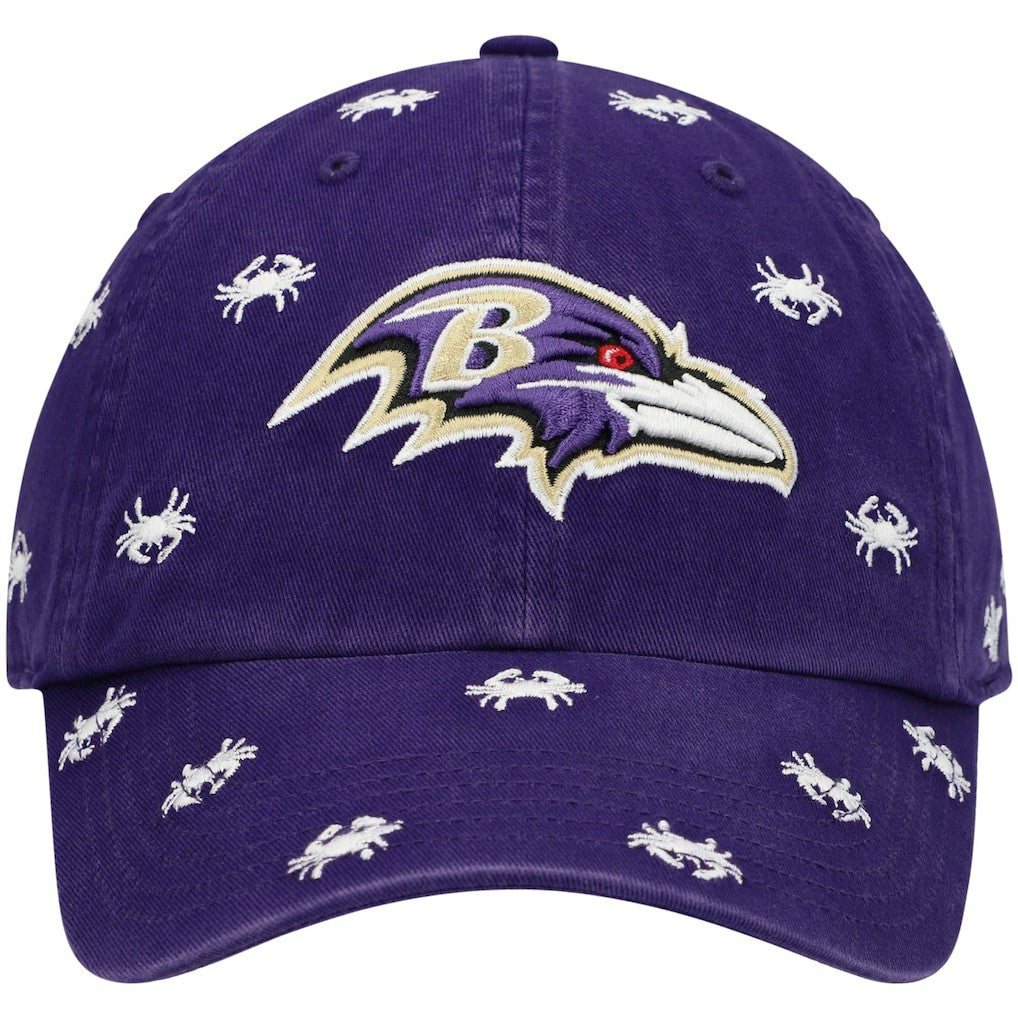 Baltimore Ravens '47 Women's Confetti Clean Up Adjustable Hat - Purple - 47 brand