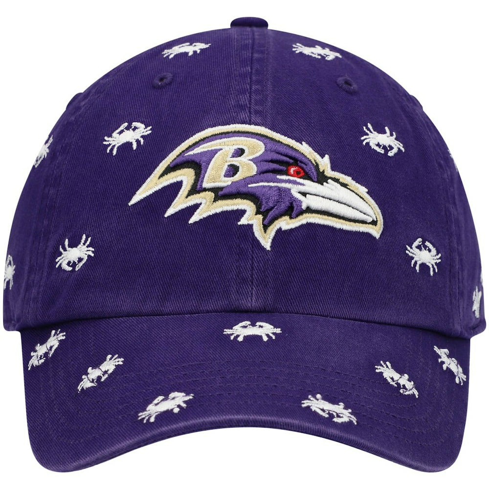 Baltimore Ravens '47 Women's Confetti Clean Up Adjustable Hat - Purple - 47 brand