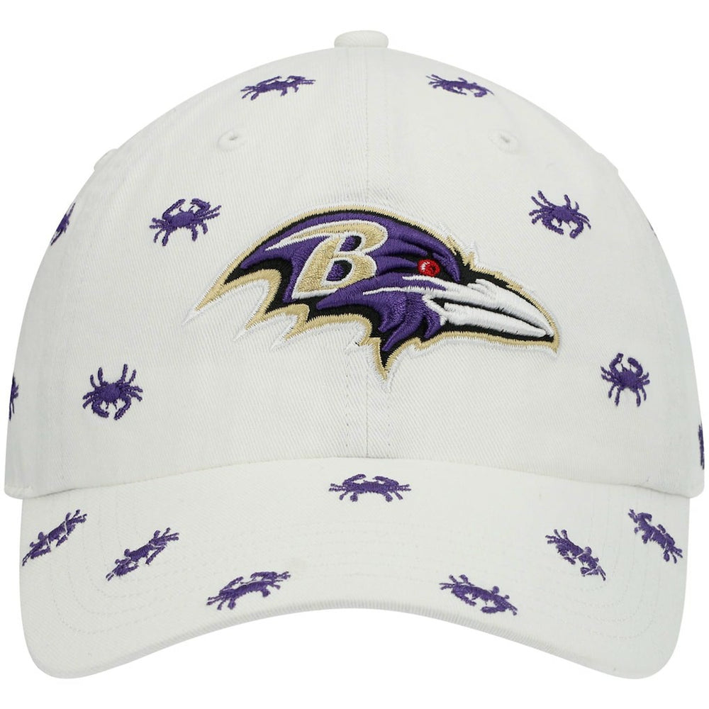 Baltimore Ravens '47 Women's Confetti Clean Up Adjustable Hat - White - 47 brand