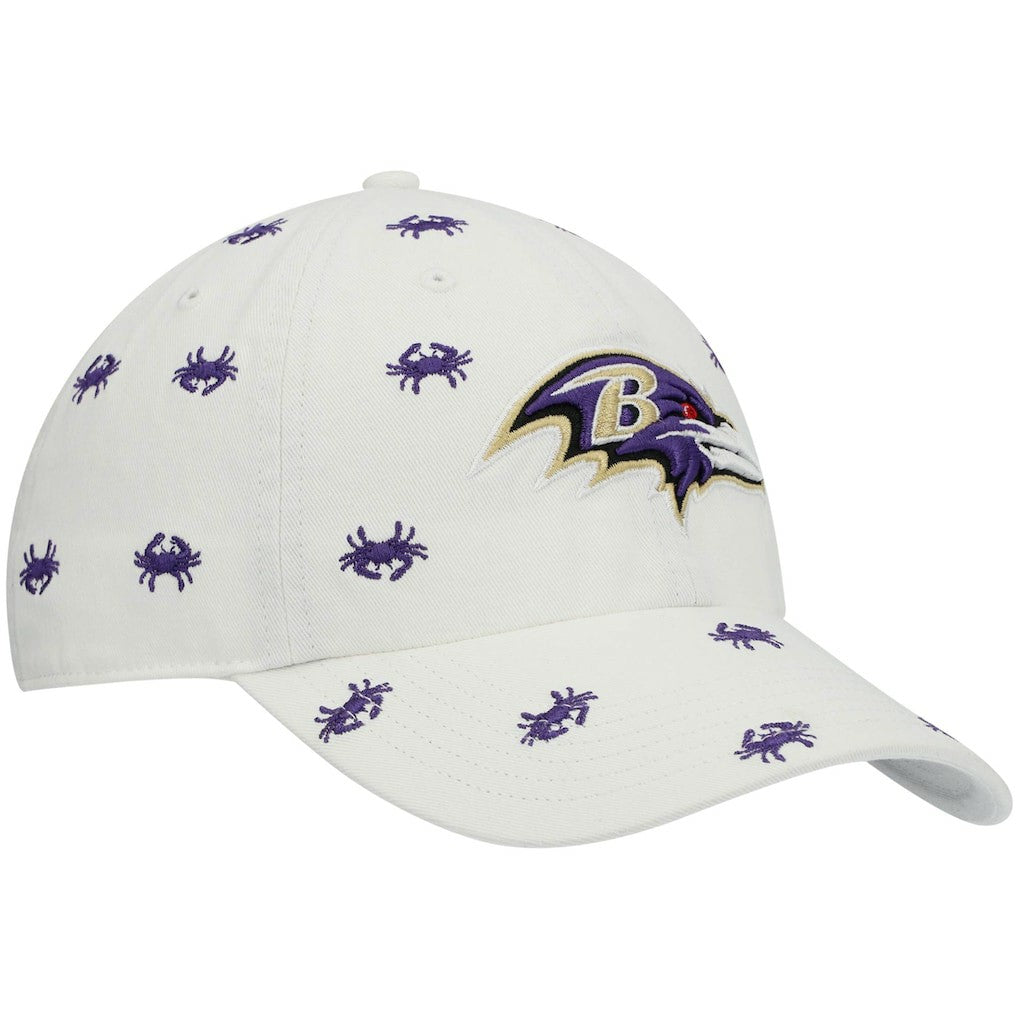 Baltimore Ravens '47 Women's Confetti Clean Up Adjustable Hat - White - 47 brand