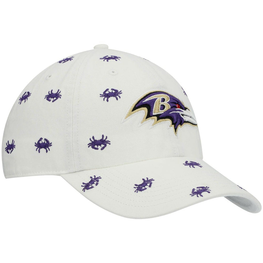 Baltimore Ravens '47 Women's Confetti Clean Up Adjustable Hat - White - 47 brand